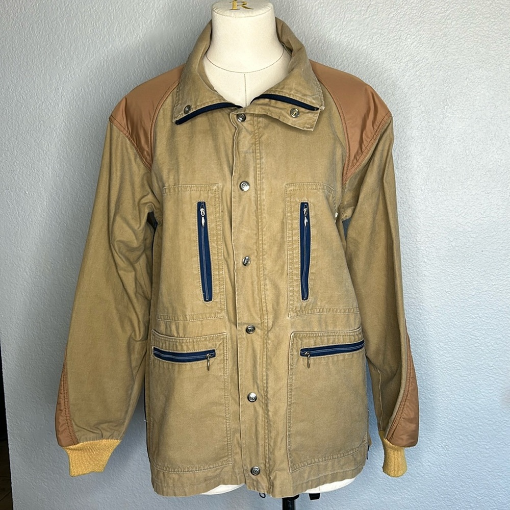 1970’s Obermeyer cotton canvas field jacket Brown Large